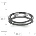 thumbnail image 5 of Diamond Sterling Silver Ruthenium-Plated Jacket Ring, 5 of 5