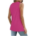 thumbnail image 5 of Fanxing Keyhole Tank Tops for Women Sleeveless Tanks Summer Solid Color Cutout Camisole Crew Neck Casual Tees Shirts, 5 of 8