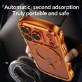 thumbnail image 3 of For iPhone 17 Pro Max Magnetic Phone Case,Cute Wavy Electroplated Bumper,Compatible with Mag-Safe,Ultra Slim Shockproof Drop Protection,Anti-Scratch Rugged Thin Fit Phone Case Cover,Orange, 3 of 6