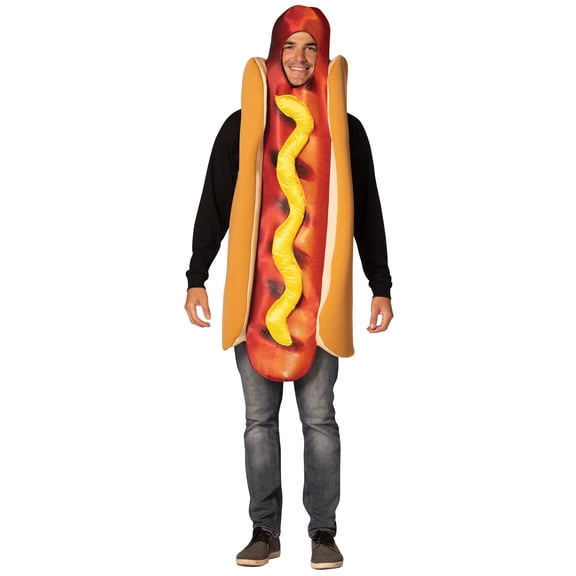 Rasta Imposta Ultimate Grilled Hot Dog Halloween Costume, Multicolor, Adult One Size, R1295-OS