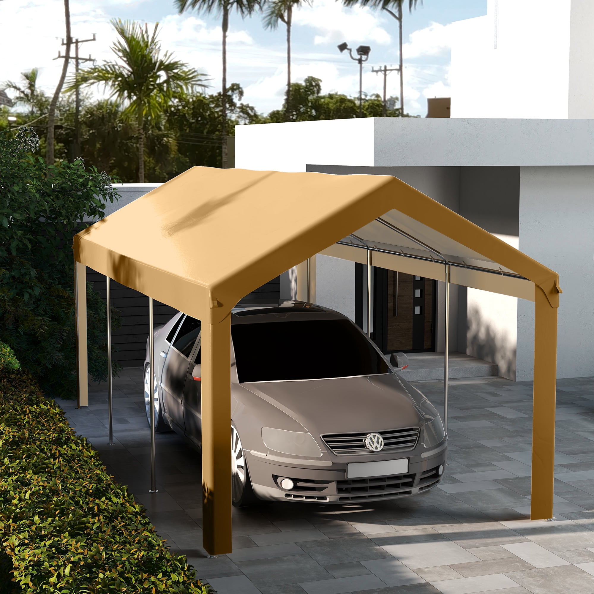 10 x 20ft Carport Roof, UV Resistant Canopy Replacement, Fits 84C-378V00 and 84C-206 Series, Beige