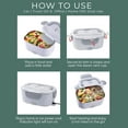 thumbnail image 6 of COOK WITH COLOR Portable Food Warmer Electric Lunch Box, 1.5L Capacity, Green, 6 of 7
