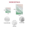 thumbnail image 7 of Green Coastal Wave Kitchen Dish Towels for Drying Dishes Set of 2, Summer Modern Ocean Beach Waffle Weave Microfiber Hand Tea Bathroom Towels Quick Dry & Absorbent Towel 12x12, 7 of 7