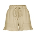 thumbnail image 5 of Buigttklop Summer Short for Women Clearacne Workout Shorts with Loose Fit Drawstring, 5 of 6