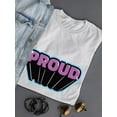 thumbnail image 3 of Proud Purple Banner T-Shirt Women -Smartprints Designs, Female 4X-Large, 3 of 4