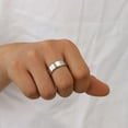 thumbnail image 4 of Jewmon Blue Wedding Band Stainless Steel Mens Ring 4PCS Ring Set Birthday Gift for Husband Boyfriend, 4 of 9