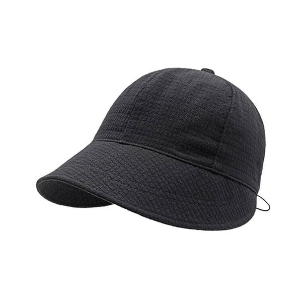 Gorra para Mujer Algodón Protección Solar Ala Ancha Plegable Ajustable Sombrero de Playa de Verano para Exteriores Negro YUNYI BRAND Deportes