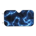 thumbnail image 7 of Haiem Blue Lightning Car Windshield Sun Shade - Blocks UV Rays Sun Visor Protector, Sunshade to Keep Your Vehicle Cool, Universal Fit SUV Van Sedan-Medium, 7 of 7