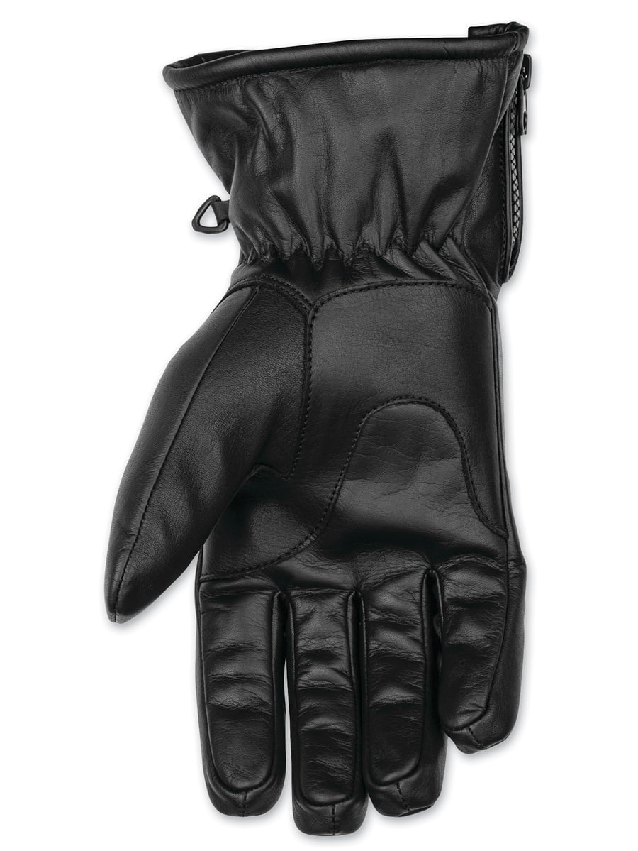 Black Brand Men's Hardcore Leather Touch Screen Winter Motorcycle Gloves 