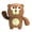 Brown, variant on Blue Kids Beach Bath Toy Wind Up Swimming Wagging Tail Rotating Bear For Children Pool Outdoor Fun Playtime Summer