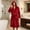 Wine, variant on Naittoop Mens Hooded Robe Plush Bathrobe Warm Long House Coat with Pockets