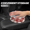 thumbnail image 2 of Round Car Trash Can 7×5.9in Waterproof, Durable, Not Easy To Fade, Easy To Install And Disassemble To Prevent Interior Pollution Indianred Checked Hand-Drawn Sketch_1, 2 of 7