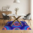 thumbnail image 3 of ODIKA Tie Dye Abstract Hippie Marbled Swirl Center Vibrant Flow Gradient for Small Living Room, Playroom, Bedroom, Easy Care Kids Safe, 3 of 7