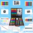 thumbnail image 6 of KINSPORY 78 pack Deluxe Wooden Art Set Crafts Drawing Painting Kit with Drawing Book, Gift Box for Kids Artist Beginners Girls Boys (Brown), 6 of 7