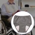 thumbnail image 3 of Soft Men Incontinence Underwear Urine for Sleeping Long Time Leakproof Reusable Driving Adult Light Grey LL, 3 of 8