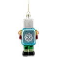 thumbnail image 7 of Northlight Glittered Robot Glass Christmas Ornament - 4.75" - Multi-Colored, 7 of 7