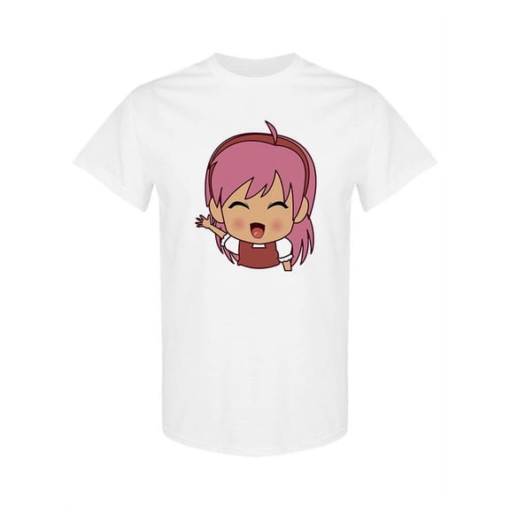 Happy Kawaii Girl T-Shirt Women -SPIdeals Designs, Female 3X-Large