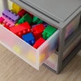 thumbnail image 5 of IRIS 47 Qt XLarge Plastic Drawers, Under Bed Storage Bins, Stackable, Modular 2Pk, 5 of 9