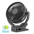 thumbnail image 1 of OPOLAR 5-Inch Portable Clip Fan with 5000mAh Battery, 360° Rotation, 3 Speed Settings, and Adjustable Design for Home, Office, and Travel Use, 1 of 7
