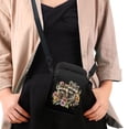 thumbnail image 4 of HELLHERO Raccoon Floral Pattern Birthdays Gift with Adjustable Strap Crossbody Small Bags Vintage for Travel, 4 of 7