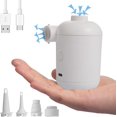 thumbnail image 1 of Mini bomba de aire para flotadores de piscina, bomba portátil para cama de aire, cojín de aire, colchón de aire, anillo de natación, bolsas de almacenamiento al vacío, color blanco, 1 of 5