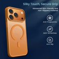 thumbnail image 5 of Entronix Bundle Compatible with iPhone 17 Pro Max — Magnetic Dual-Layer Phone Case & 2 Clear Screen Protector, Anti-Drop 9H Easy Install, Orange, 5 of 8