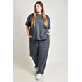 thumbnail image 4 of Conjunto casual blusa + pantalon Roman Fashion /Tallas Extras, 9006 (Azul marino) azul marino 36, 4 of 6