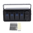thumbnail image 2 of Rocker Switch Box, 12V 24V 4 Gang Rocker Toggle Switch Panel Box, 20 Amp, SPST On Off PD Type C and QC 3.0 USB  Voltmeter for Auto Automotive Lights Boats RVs Trucks, 2 of 7
