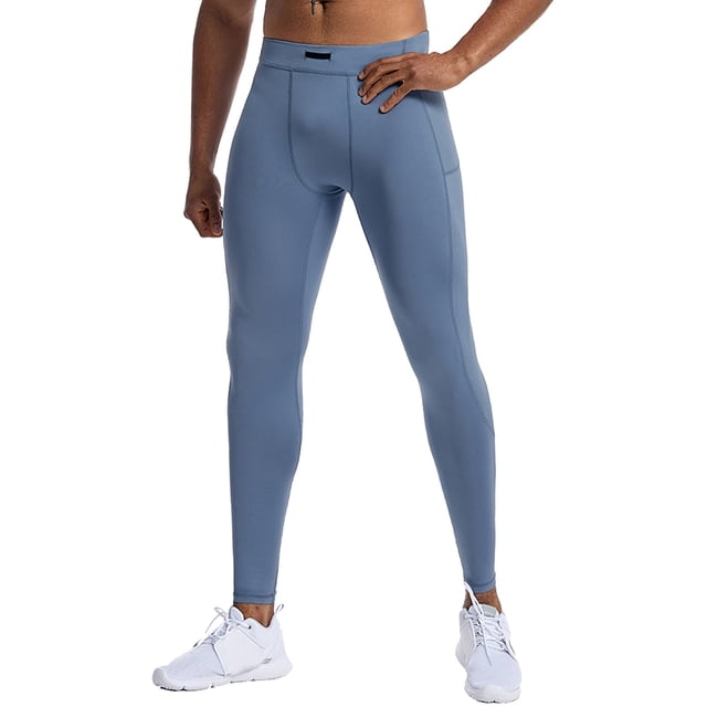 Pantalons de Survêtement pour Hommes Entraînement Physique Course Étirement Basketball Base Entraînement Compression Pantalon Survêtement Homme Bleu G