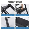 thumbnail image 6 of WZTO Lightweight Step Ladder Stool Ladder Steel Ladder Step Stool with Anti-Slip Pedal Stepping Ladder Folding Ladder Portable for Home Kitchen Library Office apposite, 6 of 9