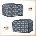 thumbnail image 2 of KLL Turtle Print 4 Slice Toaster Dust Covers Kitchen Small Appliance Cover with 2 Pockets,Can hold Jam Spreader Knife & Toaster Tongs (12.4 x 10.6 x 8.2), 2 of 6