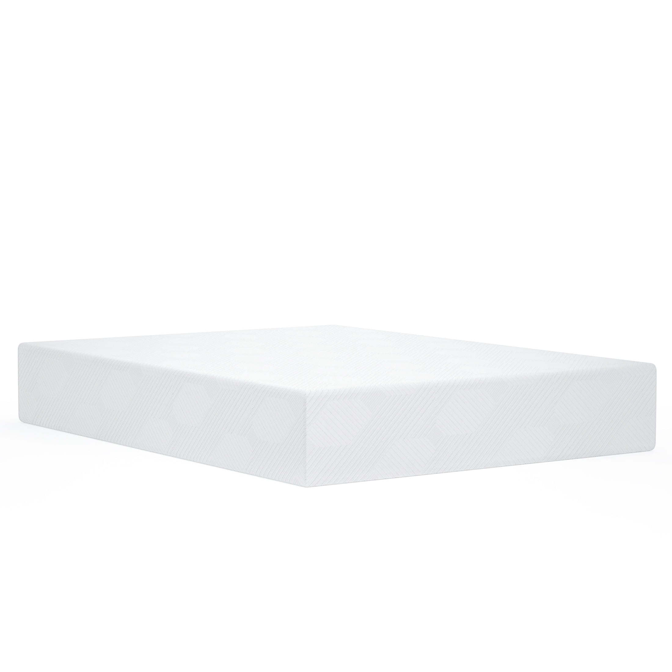 PORKISS 10in Cooling Gel Green Tea Memory Foam Mattress, Medium Firm, King