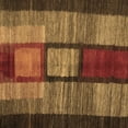 thumbnail image 1 of Ahgly Company Indoor Square Abstract Brown Contemporary Area Rugs, 8' Square, 1 of 4