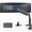Black, variant on Single White Ultra Wide Monitor Pneumatic Spring Desk Mount, Max VESA 200x100