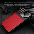 thumbnail image 1 of ROBINSON Leather case back cover Protective Cover Phone Case Glass Back Shell For Samsung Galaxy S22 Ultra (Red), 1 of 9