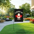 thumbnail image 1 of PRETXORVE Canada Garden Double-Side Strong And Free Canadian Yard Sign No Flagpole, 1 of 5