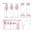 thumbnail image 1 of Botella de Viaje Cosmética, 10 Piezas Botellas de Viaje Vacías, Botella de Spray de Viaje Transparente para Líquidos, Kit de Viaje de Avión para Cosméticos, Champú, Gel de Ducha, Crema (Rosa) JM, 1 of 5