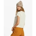 thumbnail image 4 of Billabong Women's Better Than Basic Solid Color Tee T-Shirt (X-Small, White Cap (Light Cream)), 4 of 4