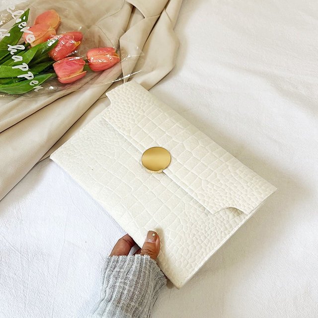 Bolso de mano informal de verano para mujer, bolso de mano informal y moderno, bolso de sobre sencillo y moderno para mujer
