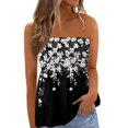 thumbnail image 2 of Women's Summer Tube Tops Casual Strapless Tops Loose Sleeveless Going Out Bandeau Tank Shirts, 2 of 5