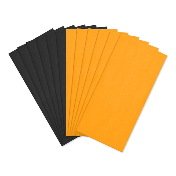 American Greetings 12-Sheet Orange & Black Tissue Paper for Fall (20 in. x 20 in.)
