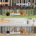 thumbnail image 5 of Dog Playpen Outdoor/Indoor,24" Height 16 Panels Dog Fence,Dog Pen with Anti-Rust Coating for Medium/Small Dogs, Puppy, Portable Pet Playpen for Yard, RV, Camping.32*32*16, 5 of 7