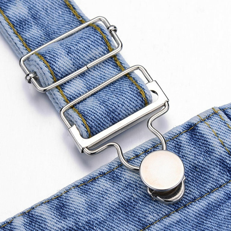 16pcs Suspender Buckles Metal Overall Buckles Replacement Belt Fasteners  Jeans Accessories 