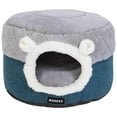 thumbnail image 2 of Cama para mascotas 2 en un con rosquilla, concha para perro, gato, forma forma forma , cálida, para abrazar, perrera, sofá suave para , cojín - Los 40x40x31cm Colco Casa de la cama del gato, 2 of 8