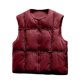 thumbnail image 1 of Ailaofu Women's Puffer Vest Lightweight No Collar Zip Puffy Vests Sleeveless Quilted Padded Outerwear, 1 of 2