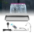 thumbnail image 2 of Swimming Pool Fountain Waterfall Spillway with LED Light Remote Stainless Steel, 2 of 12