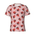thumbnail image 3 of Naloa Strawberries Men's T-Shirt Sport T-shirt Men's Basic Tee Casual Men's Shirt, Round Neck, Short Sleeves - Large, 3 of 5