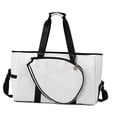 thumbnail image 3 of harper Badminton Racket Shoulder Bag Handbag Athletic Equipment Tote Removable Shoulder White, 3 of 10