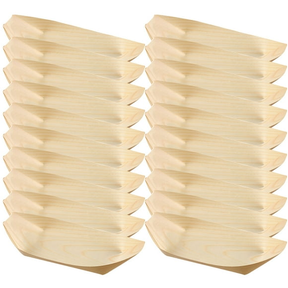 50Pcs Disposable Sushi Boats Sushi Storage Tray Household Storage Tray