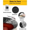 thumbnail image 3 of nqOlkjepod Black Grey Ombre Round Tablecloth, Fitted Table Cover with Elastic for 45"-54" Round Tables, Vintage Abstract Smear Aesthetics Table Cloth Outdoor Dinning Party Waterproof Tablecloths, 3 of 6